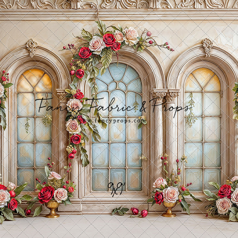 Gilded Holiday Windows - with Sweep Option