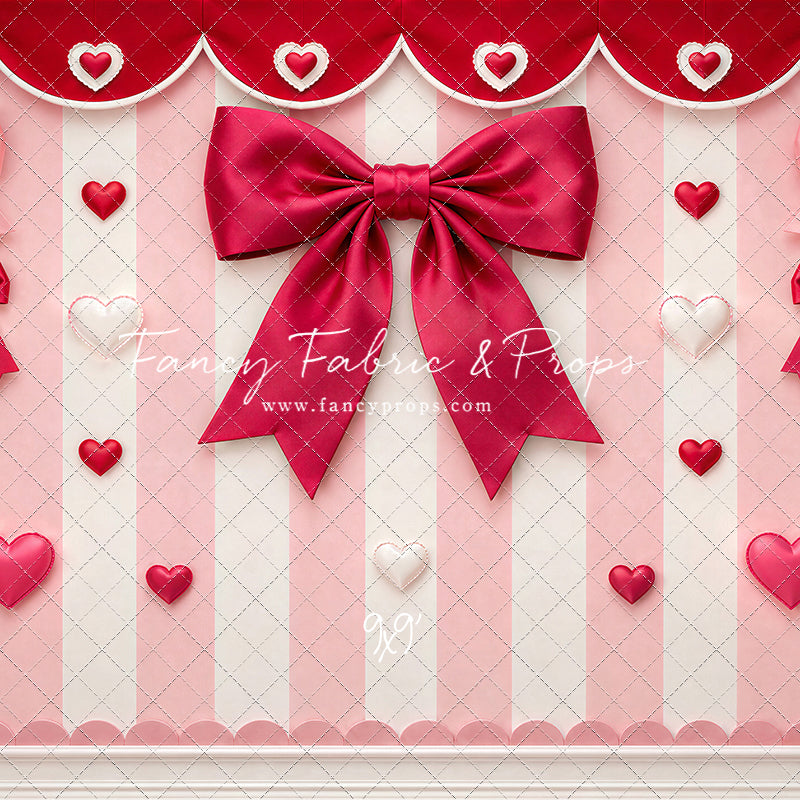 Bow Tied Valentine Wall - With Sweep Option