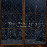 Bay Window With Snowfall