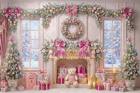 Blush Holiday Hearth - with Sweep Option