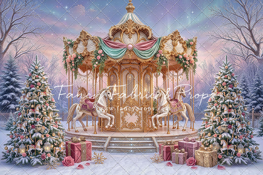 Christmas Carnation Carousel - With Sweep Option