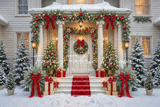 Cozy Christmas Entry - With Sweep Option