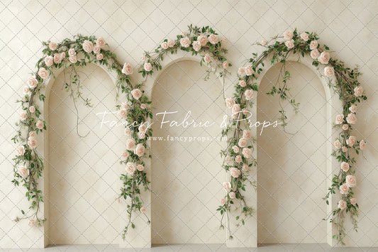 Cream Rose Courtyard - With Sweep Option