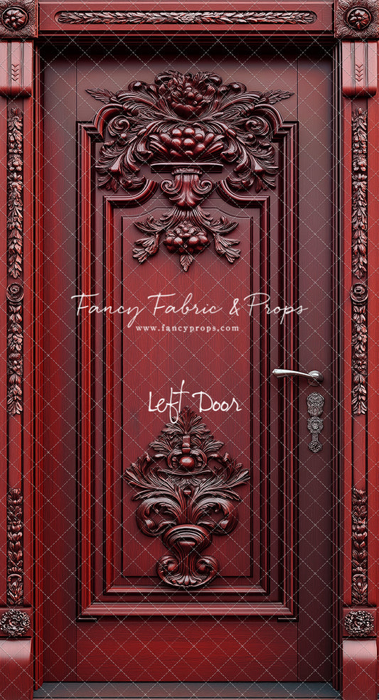 Crimson Chateau Door - Slimline Drop For OG Fancy Lite System - Slimline Panels