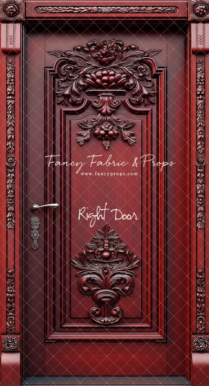 Crimson Chateau Door - Slimline Drop For OG Fancy Lite System - Slimline Panels