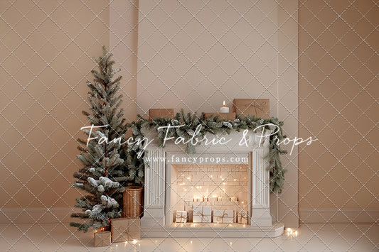 Evergreen & Ivory Mantle - With Sweep Option