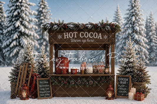 Frosted Forest Cocoa Cart - With Sweep Option