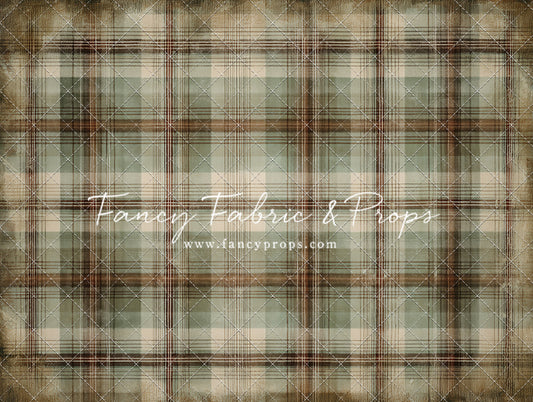 Frosted Plaid Spruce - With Sweep Option