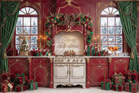 Gilded Cranberry Kitchen - With Sweep Option