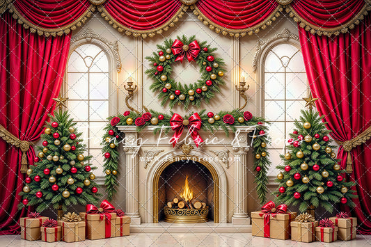 Grand Christmas Hearth - with Sweep Option