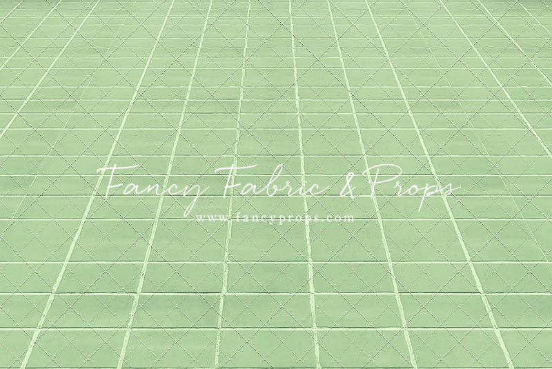 Green Tile Mat Floor