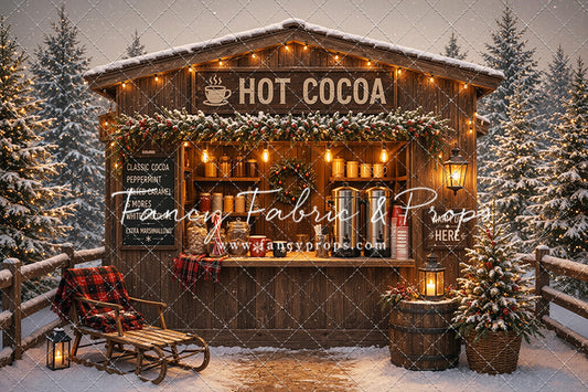 Hot Cocoa Holiday Hut - With Sweep Option