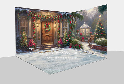 Merry Holiday Entry - Brown Door - Room