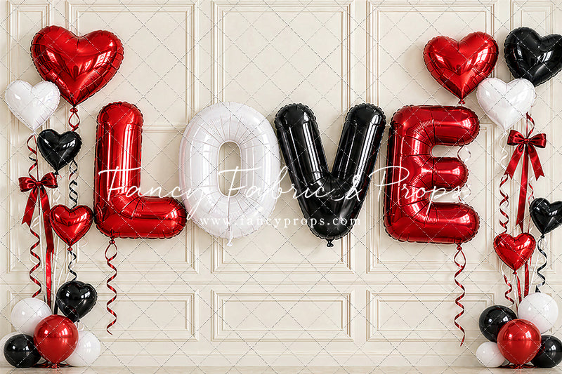Neutral Love Balloon Wall - With Sweep Option