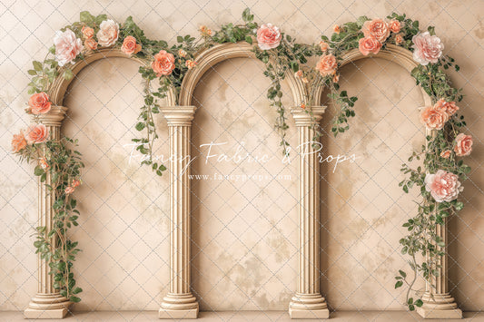 Peach Bloom Garden - With Sweep Option