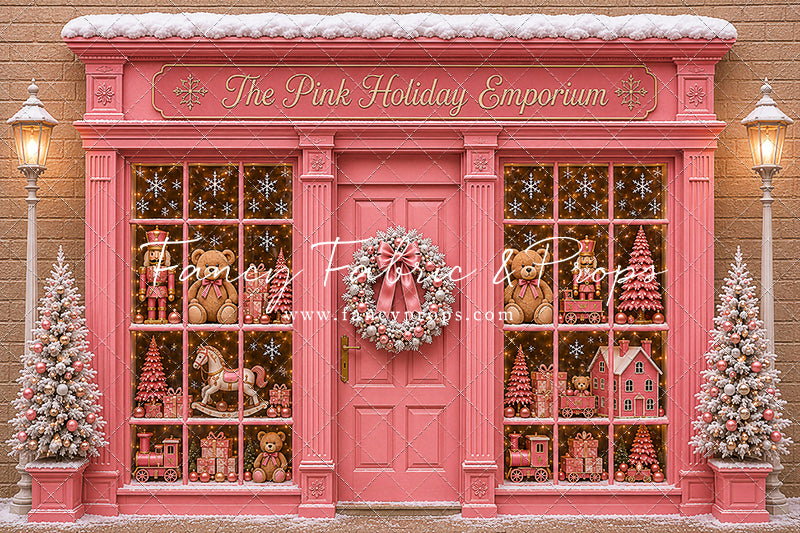 Pink Holiday Store - With Sweep Option