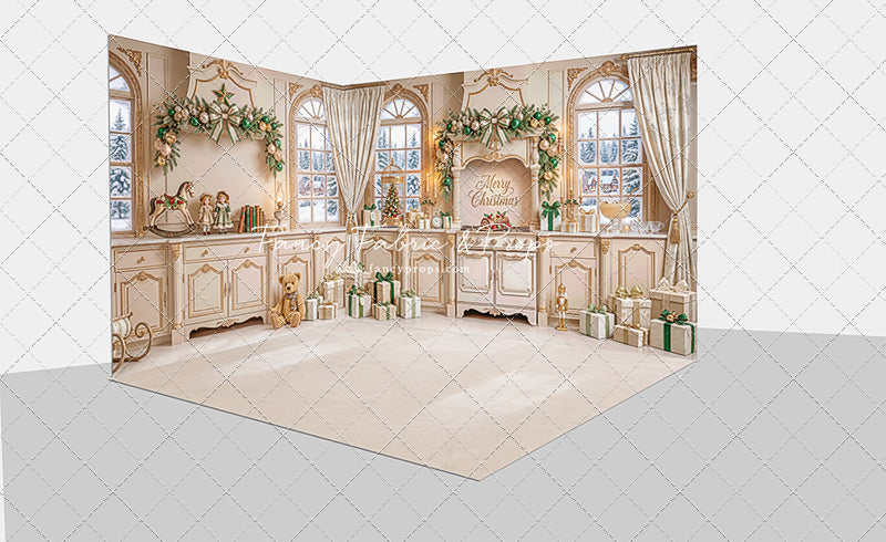 Gilded Christmas Kitchen - Room Set