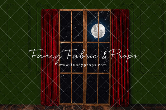 Red & Green Wood Window