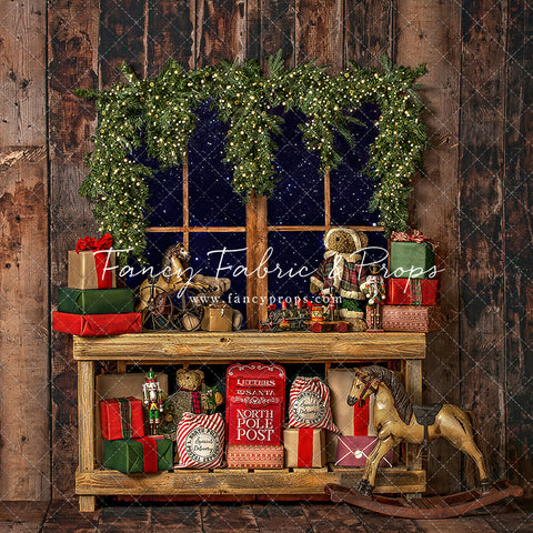 Santa's North Pole Workshop Window