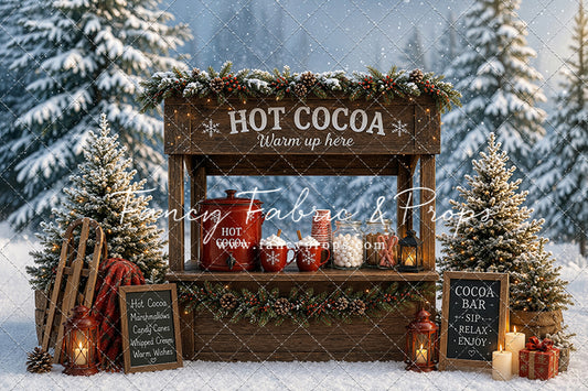 Snowflake Cocoa Station - With Sweep Option