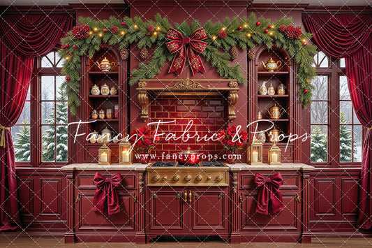 Sophisticated Scarlet Kitchen - With Sweep Option