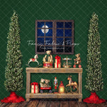 Holly Jolly Workshop Window