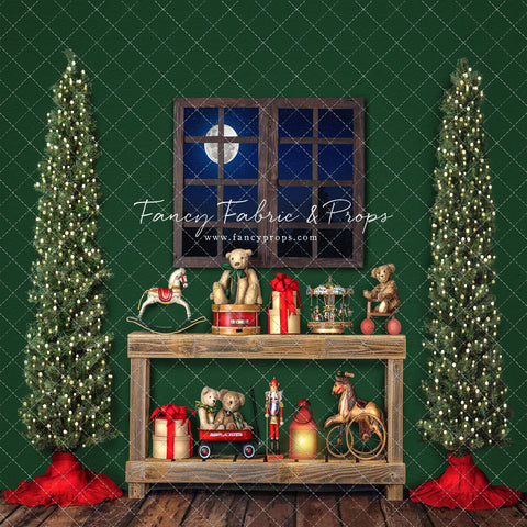 Holly Jolly Workshop Window