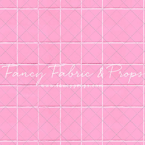 Pink Tile Mat Floor