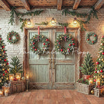 The Christmas Cabin Porch - with Sweep Option