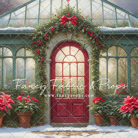 Whimsical Winter Greenhouse - With Sweep Option