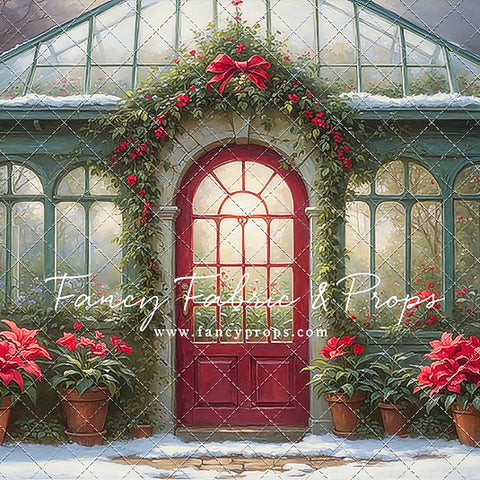 Whimsical Winter Greenhouse - With Sweep Option