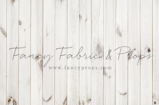 White Wooden Planks Mat Floor