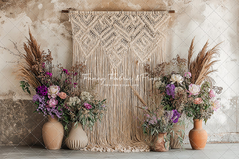 Wildflower Macrame - With Sweep Option