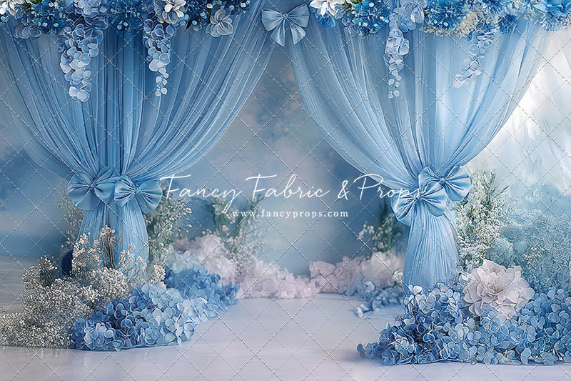 Little Bow Blue - With Sweep Option