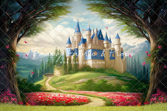 Royal Castle - Blue with Water- With Sweep Option