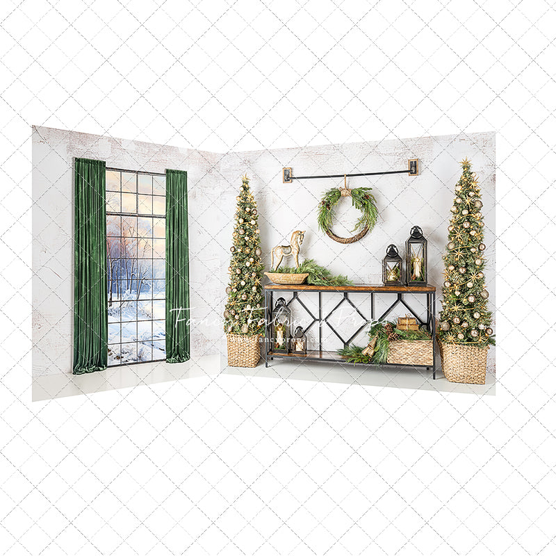 Rustic Elegance Christmas Display 2pc Room