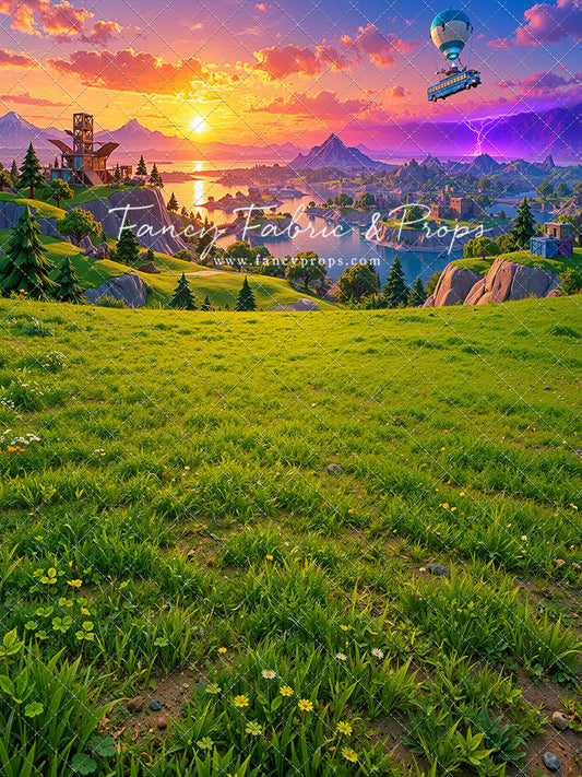 Battle Bus Sunset - With Sweep Option
