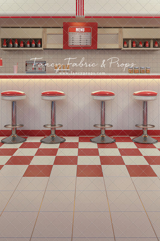 Cherry Cream Diner - With Sweep Option