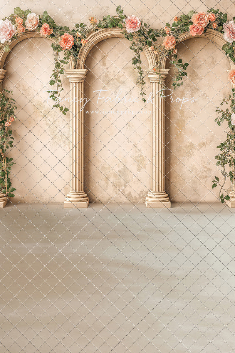 Peach Bloom Garden - With Sweep Option