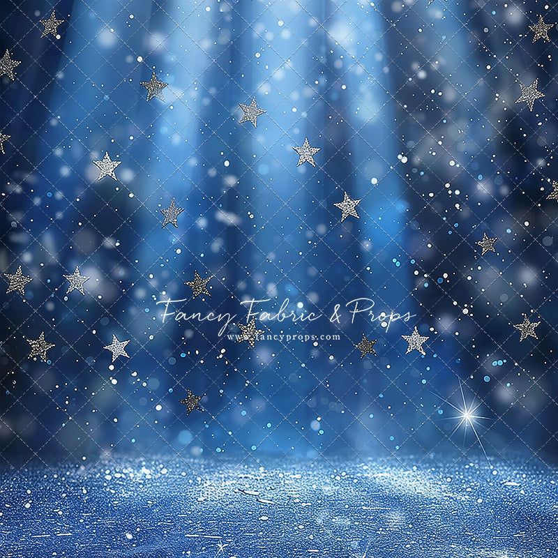 Blue Starry Shimmer - Sweep Sizes Only