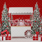 Candy Cane Sweets Cart