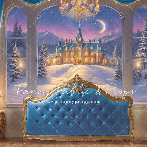 Holiday Fairytale Slumber - Blue - With Sweep Option