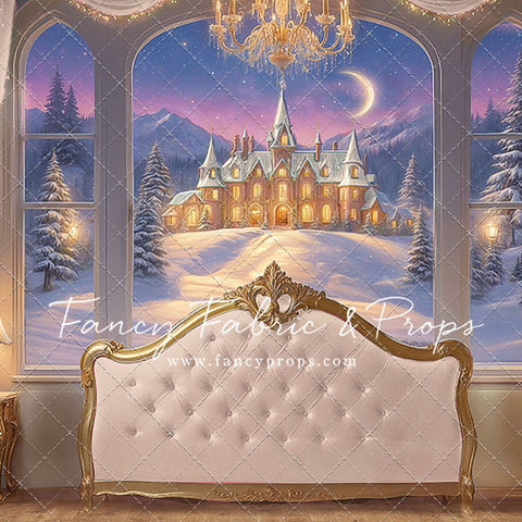 Holiday Fairytale Slumber - White - With Sweep Option