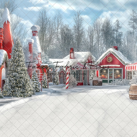 North Pole Cozy Street - with Sweep Option
