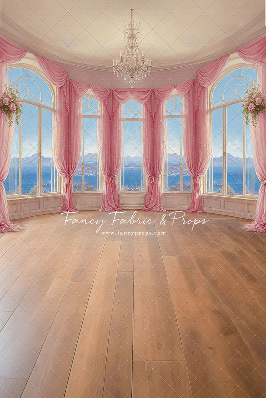 Elegant Summertime Mountain View - Wood Floor - With Sweep Option