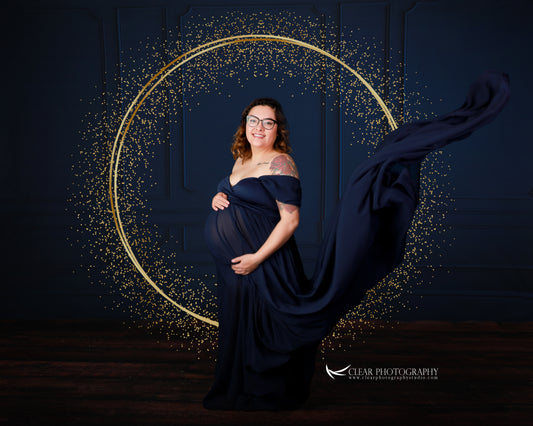 Midnight Wainscoting Wall