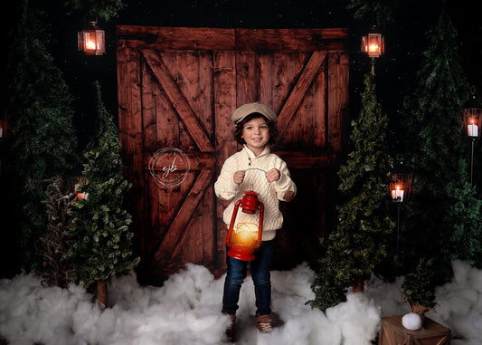 Evening Snowy Winter Retreat