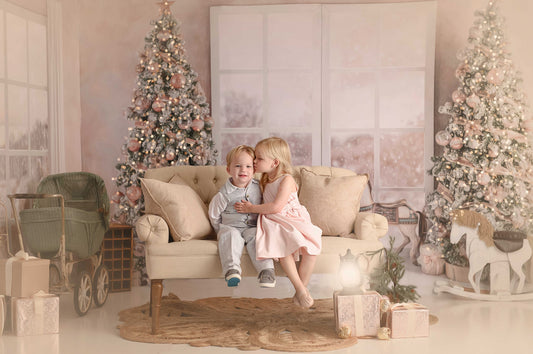 Blushing Carousel Christmas 2pc Room