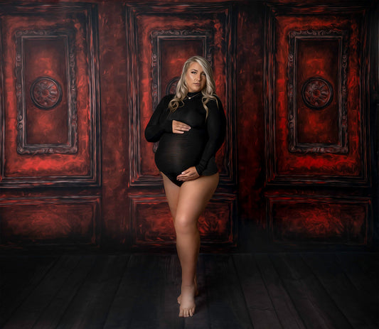 Crimson Antiqued Wall