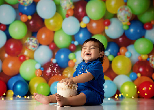 Pretty Primary Balloon Wall